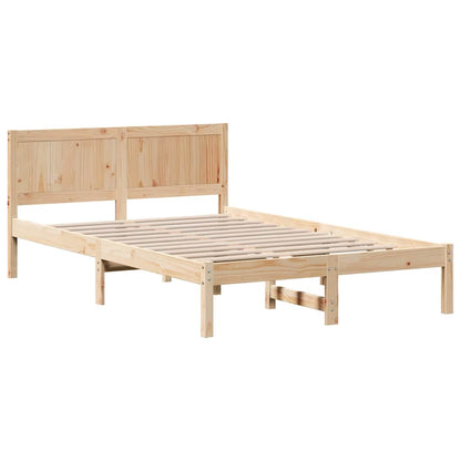 Bed Frame Brown 120 x 190 cm Solid Pine wood