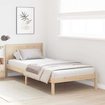 Bed Frame Brown 80 x 200 cm Solid Pine wood