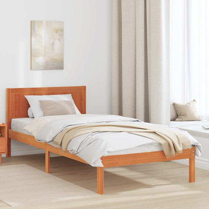 Bed Frame Brown 80 x 200 cm Solid Pine wood