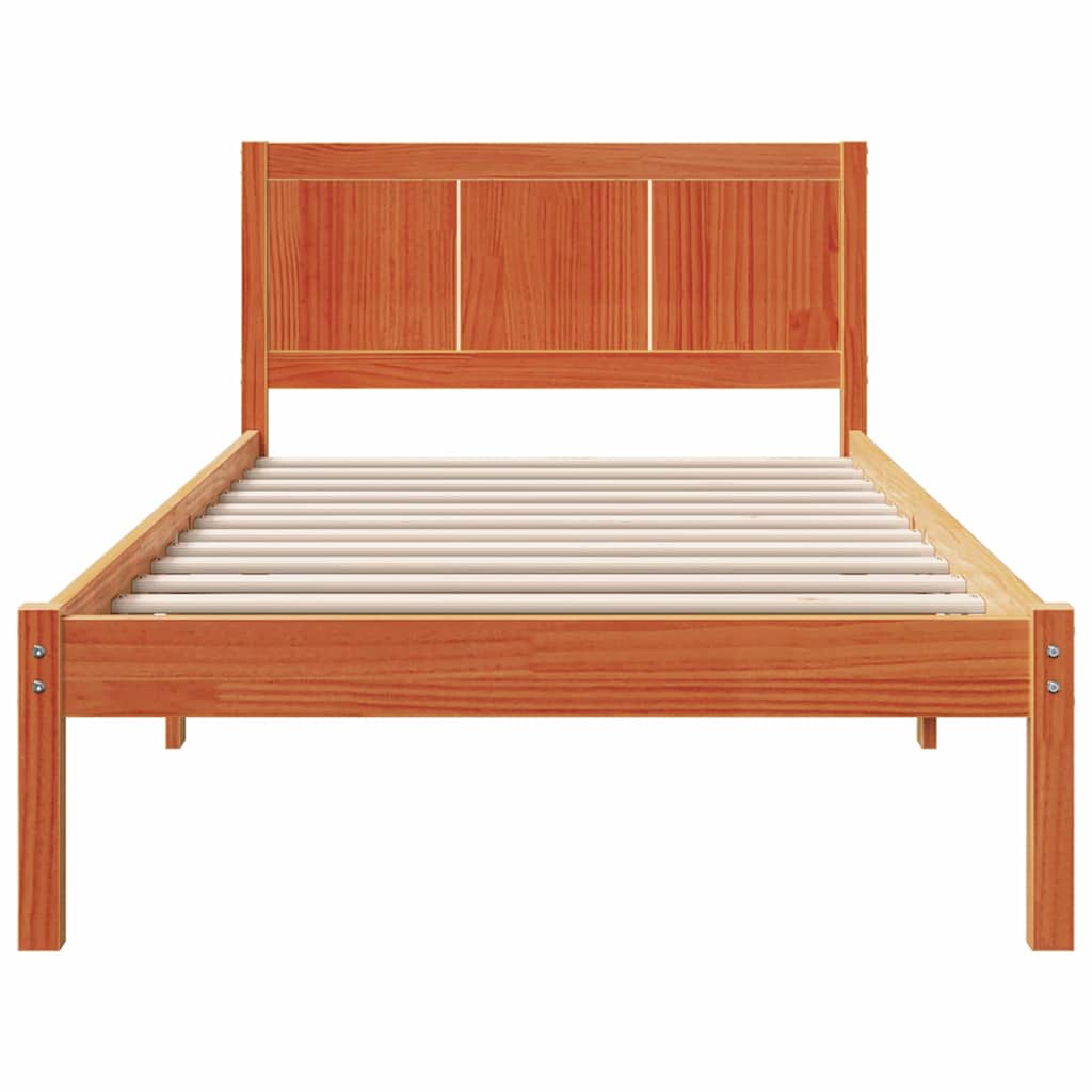 Bed Frame Brown 80 x 200 cm Solid Pine wood