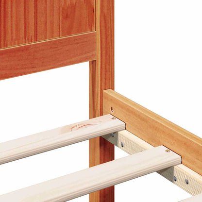 Bed Frame Brown 90 x 190 cm Solid Pine wood