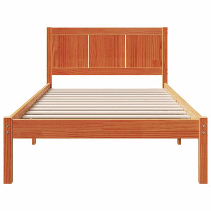 Bed Frame Brown 90 x 190 cm Solid Pine wood