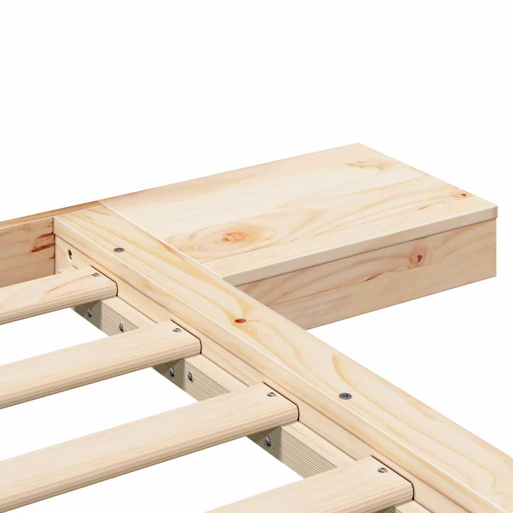 Bed Frame Brown 200 x 200 cm Wood