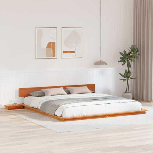 Bed Frame Brown 200 x 200 cm Wood
