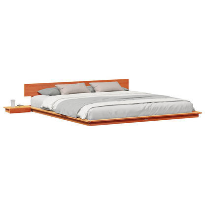 Bed Frame Brown 200 x 200 cm Wood