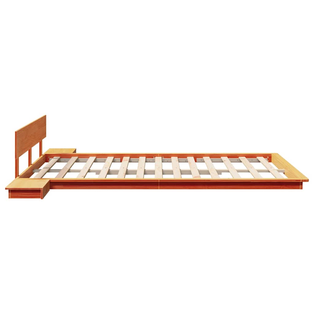 Bed Frame Brown 160 x 200 cm Wood