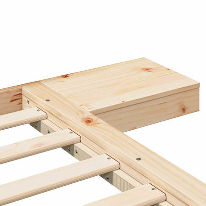 Bed Frame Brown 150 x 200 cm Wood