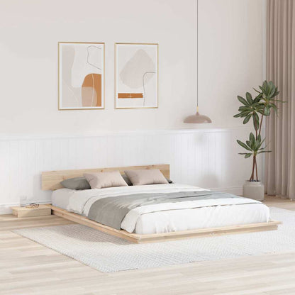 Bed Frame Brown 150 x 200 cm Wood