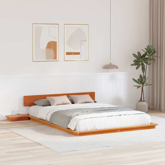 Bed Frame Brown 150 x 200 cm Wood