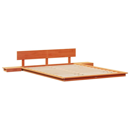 Bed Frame Brown 150 x 200 cm Wood
