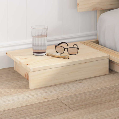 Bed Frame Brown 140 x 200 cm Wood
