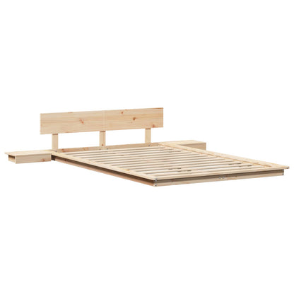 Bed Frame Brown 120 x 200 cm Wood