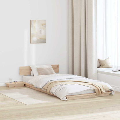 Bed Frame Brown 100 x 200 cm Wood
