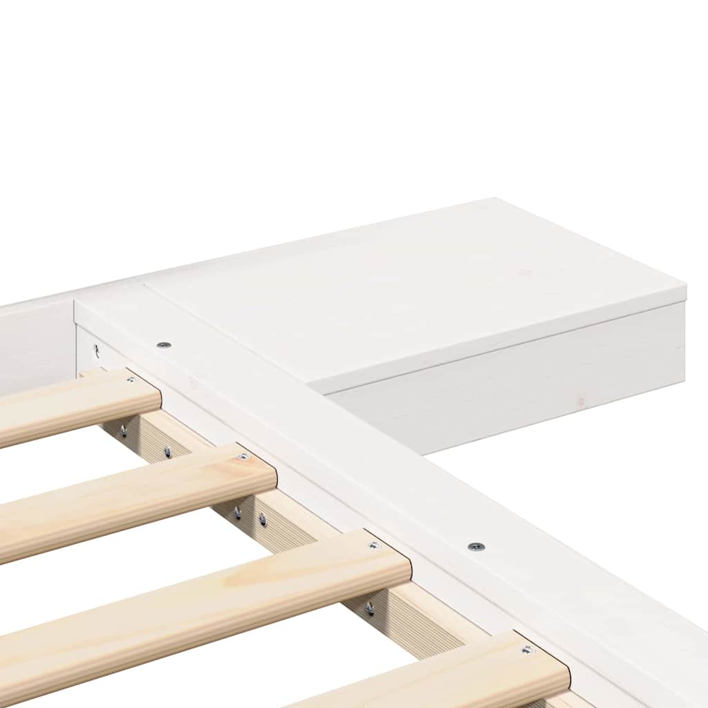 Bed Frame White 90 x 200 cm Wood