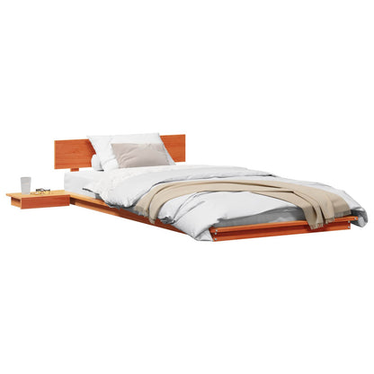 Bed Frame Brown 90 x 200 cm Wood
