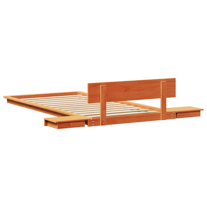 Bed Frame Brown 90 x 200 cm Wood