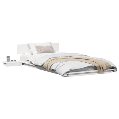 Bed Frame Brown 75 x 190 cm Wood