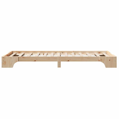 Bed Frame Solid Pine Wood 90 x 200 cm Solid pine wood