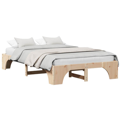 Bed Frame Solid Pine Wood 120 x 190 cm Solid pine wood