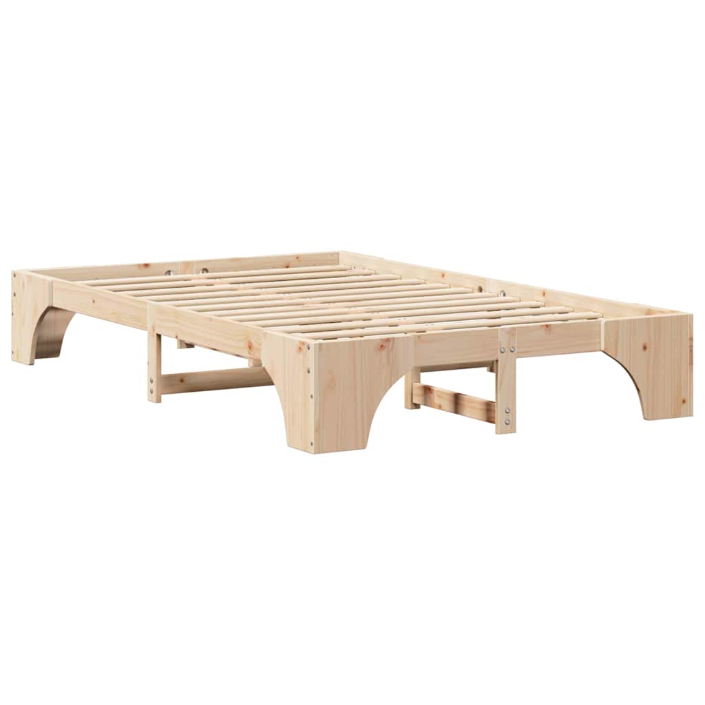 Bed Frame Solid Pine Wood 120 x 190 cm Solid pine wood