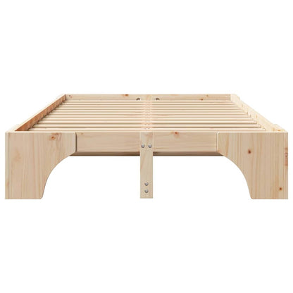 Bed Frame Solid Pine Wood 120 x 190 cm Solid pine wood