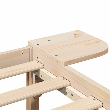 Bed Frame Natural 180 x 200 cm Solid Pine Wood