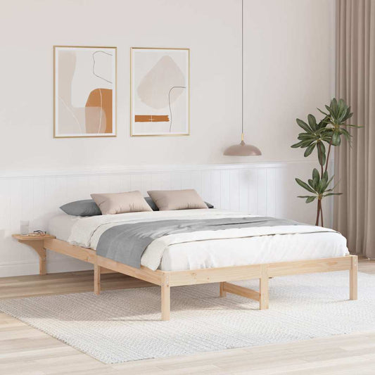 Bed Frame with Bedside Tables Brown 160 x 200 cm Brown