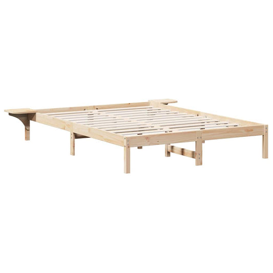 Bed Frame with Bedside Tables Brown 160 x 200 cm Brown