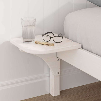 Bed Frame with Bedside Tables White 120 x 190 cm White