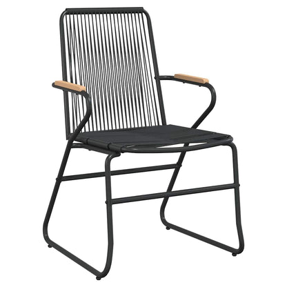 Garden Dining Set 3 pcs Black Powder-Coated Steel