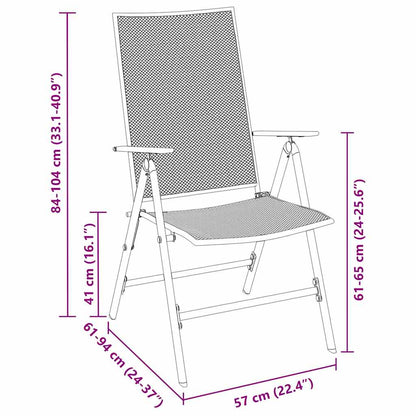 Garden Dining Set 3 pcs Anthracite Powder-Coated Steel