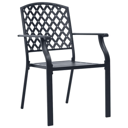 Garden Dining Set 3 pcs Anthracite Powder-Coated Steel