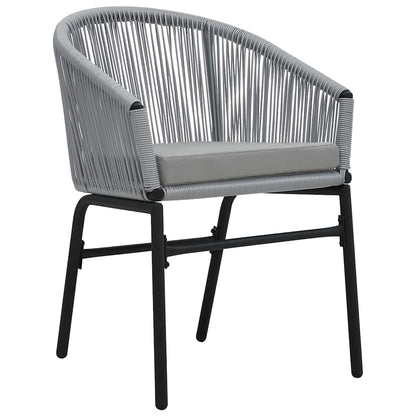 Garden Dining Set 5 pcs Anthracite Powder-Coated Steel