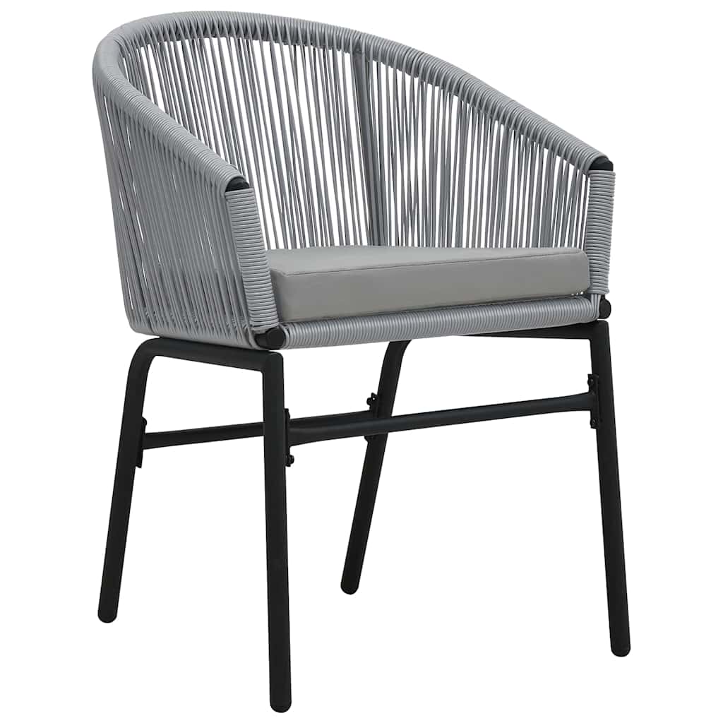 Garden Dining Set 5 pcs Anthracite Powder-Coated Steel