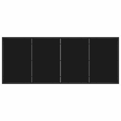 Garden Dining Set 7 pcs Black Poly Rattan