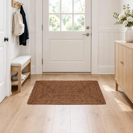 Area Rug Grey 60 x 110 cm Jute