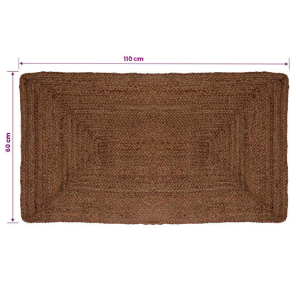 Area Rug Grey 60 x 110 cm Jute