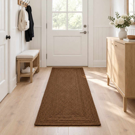 Area Rug Grey 60 x 200 cm Jute