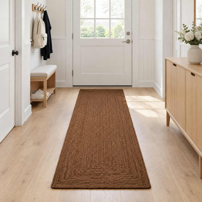 Area Rug Grey 60 x 250 cm Jute