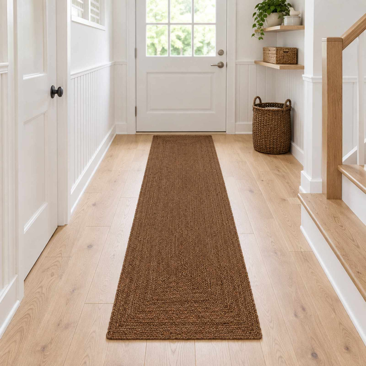 Area Rug Grey 60 x 400 cm Jute