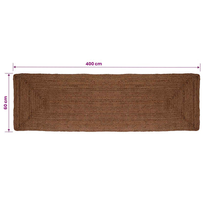 Area Rug Grey 60 x 400 cm Jute