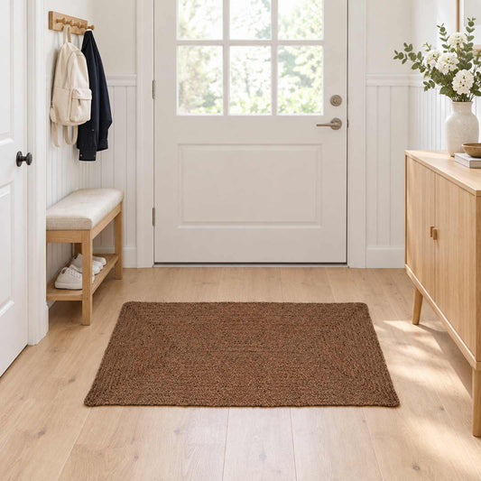 Area Rug Grey 80 x 150 cm Jute