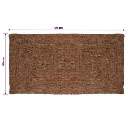 Area Rug Grey 80 x 150 cm Jute