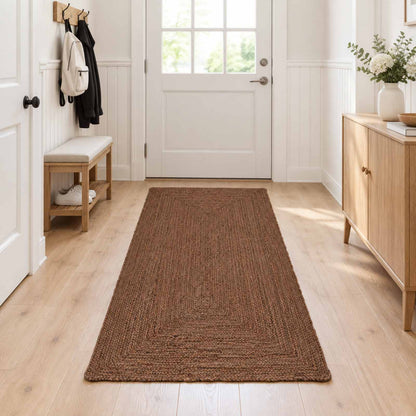 Area Rug Grey 80 x 250 cm Jute