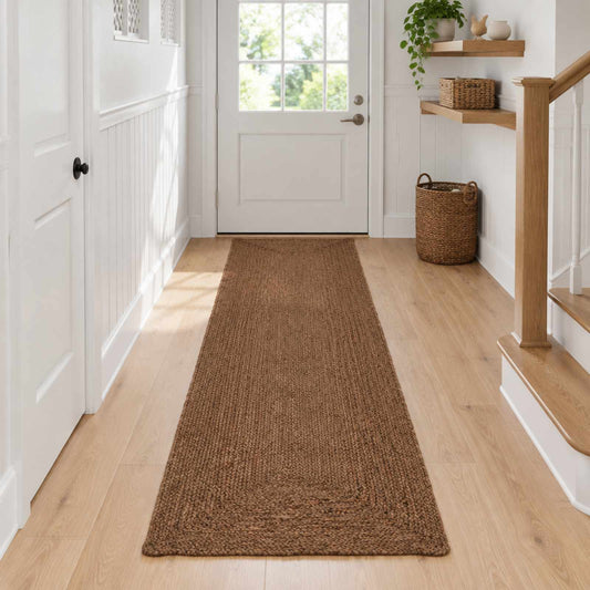 Area Rug Grey 80 x 400 cm Jute