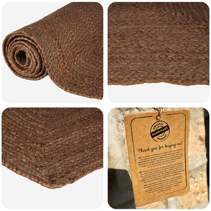 Area Rug Grey 100 x 200 cm Jute