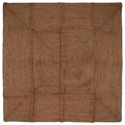 Area Rug Grey 160 x 160 cm Jute