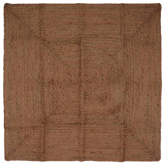 Area Rug Grey 160 x 160 cm Jute