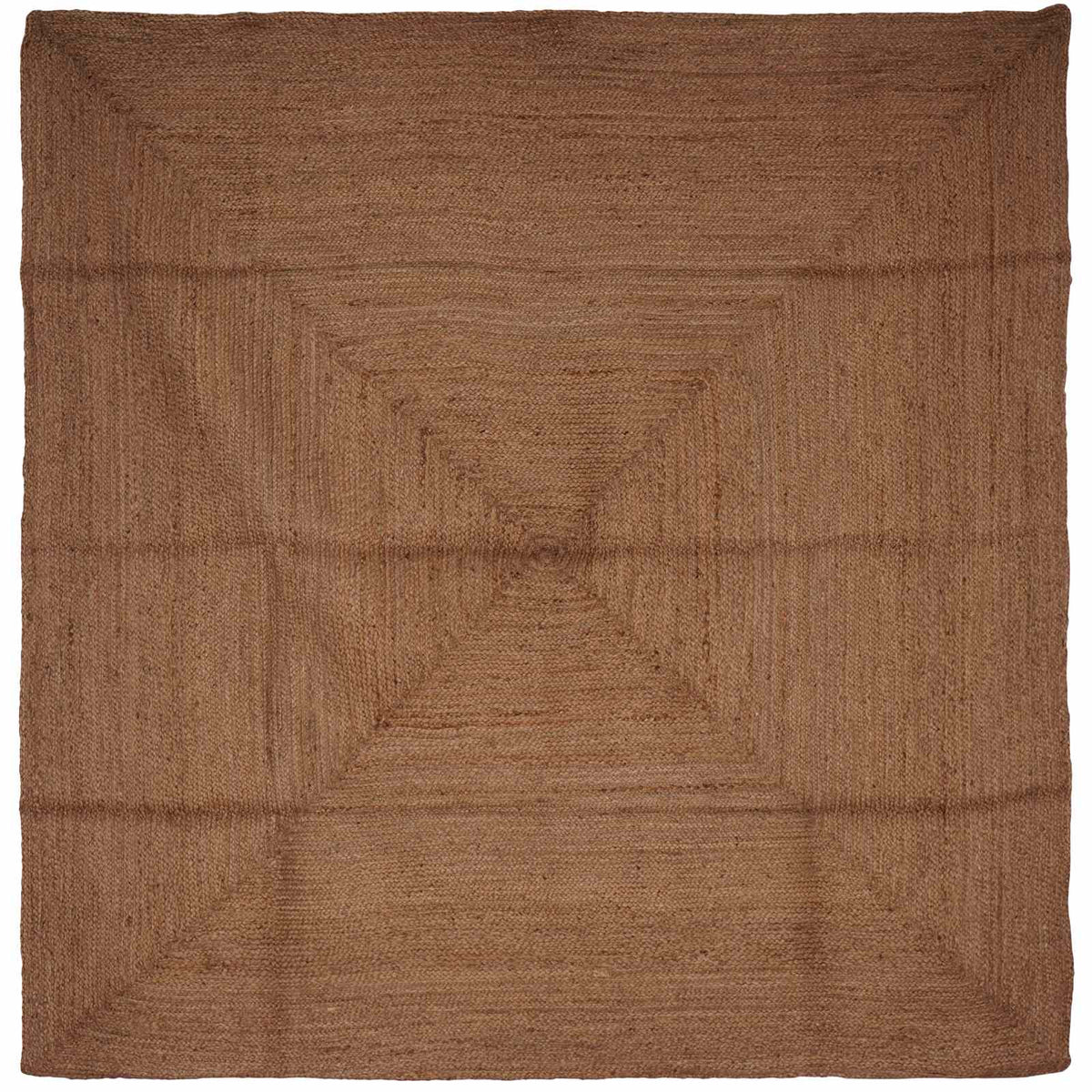 Area Rug Grey 240 x 240 cm Jute