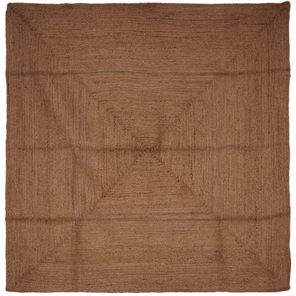 Area Rug Grey 240 x 240 cm Jute
